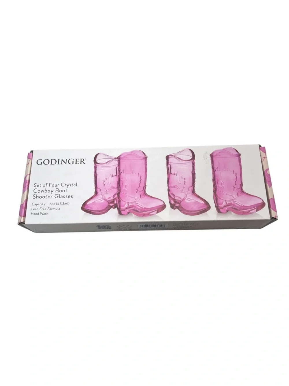 Godinger • Pink Cowboy Boot Shot Glasses